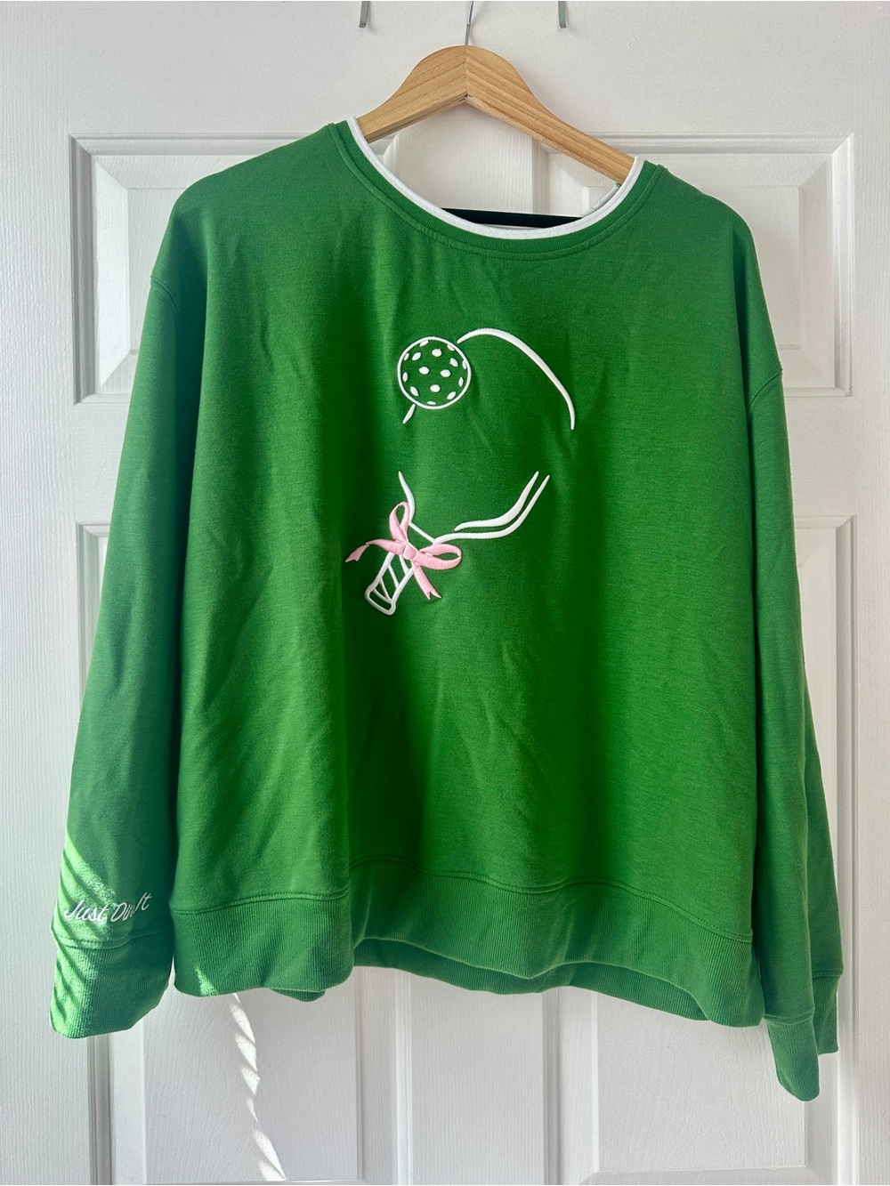 Adorable Pickleball Sweater NWT - “Just Dink It” - XL